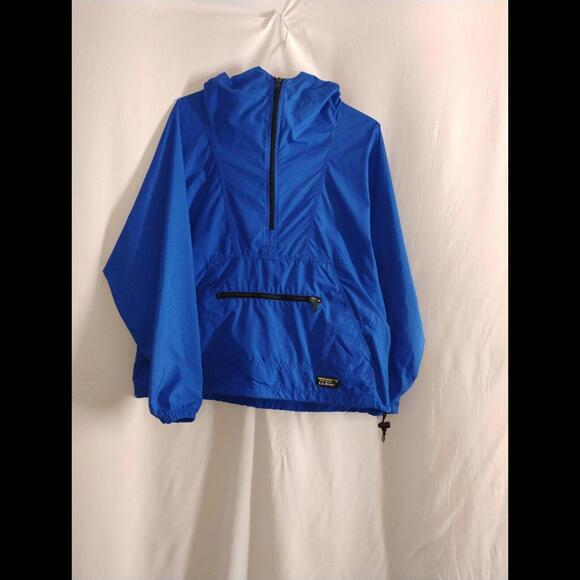 Vintage Ll bean Blue 90s Anorak Pullover Windbreaker Size L - Picture 8 of 8